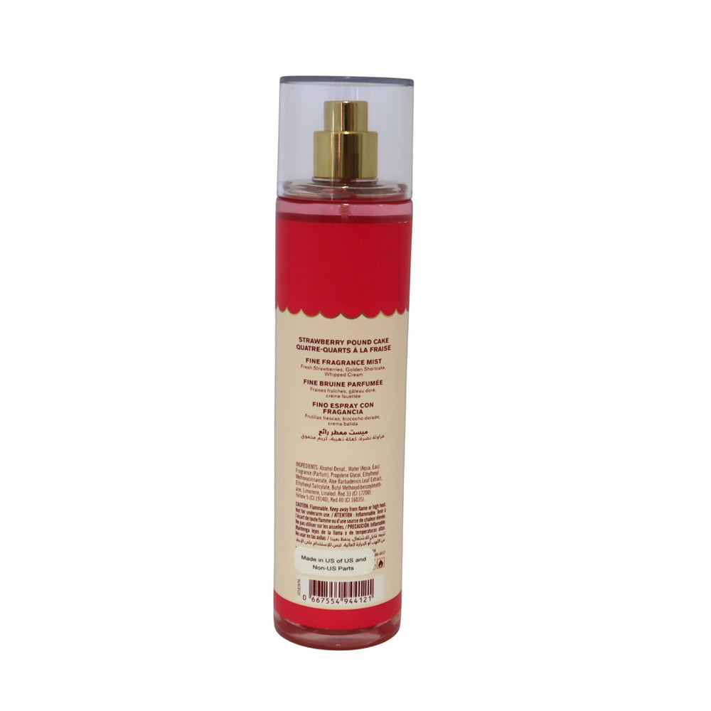 Bath & Body Works Strawberry Pound Cake lotion-gel trio image shows lotion, shower gel for cohesive scent layering.