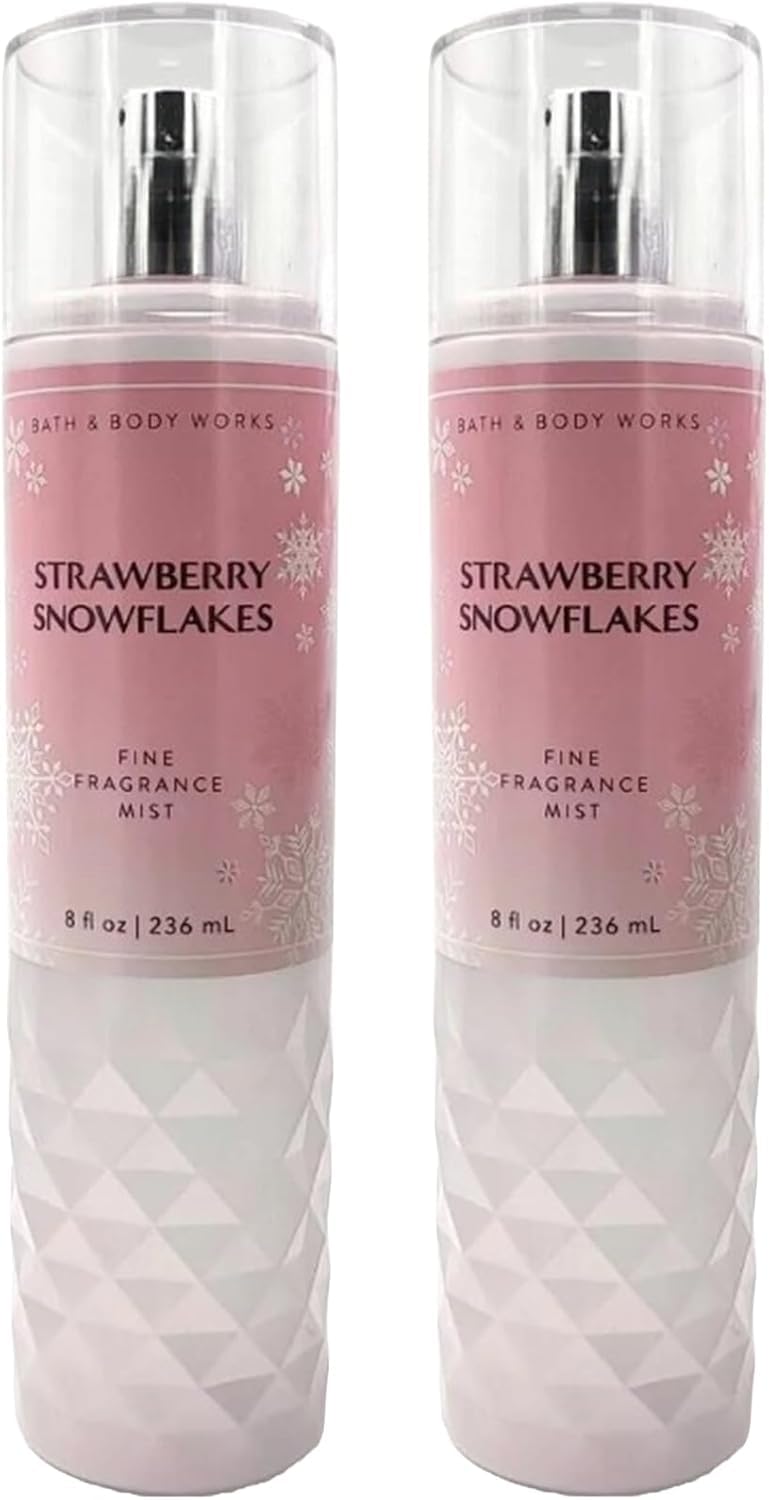 Bath & Body Works Strawberry Snowflakes gift box styling ideal for gifting