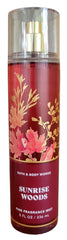 Bath & Body Works Sunrise Woods Mist bottle pour for aromatherapy ritual
