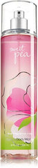Bath and Body Works Sweet Pea fragrance mist spray renders long-lasting bouquet for everyday wear.