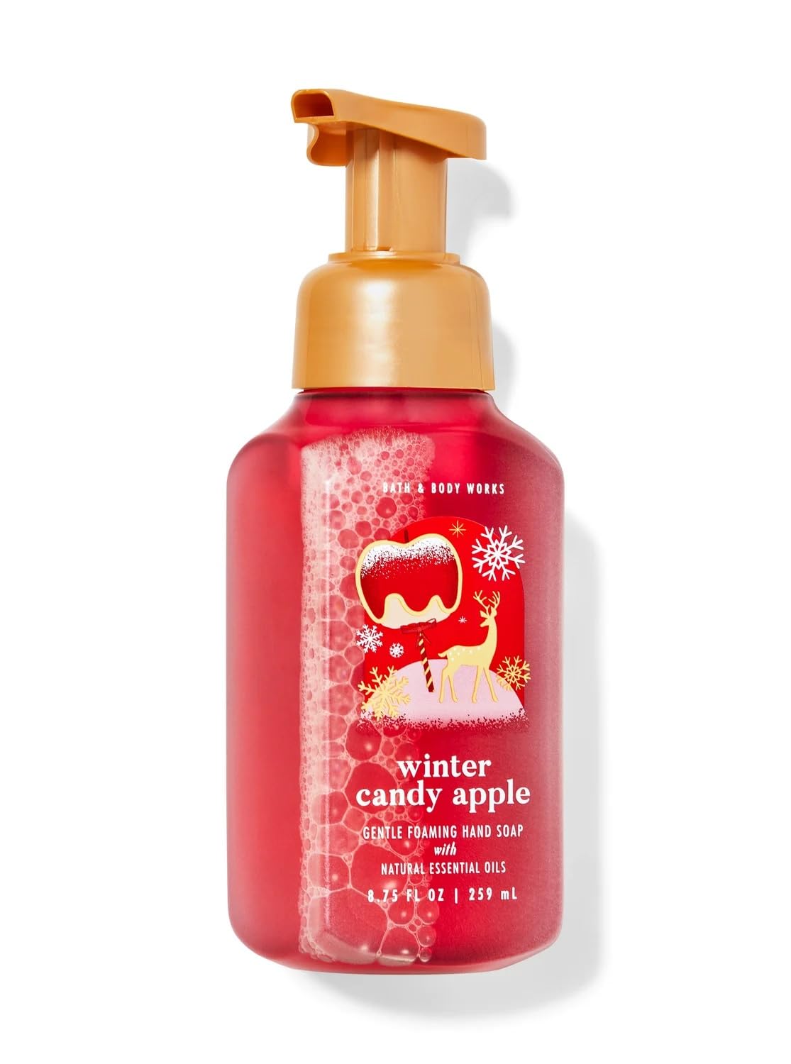 Bath & Body Works Winter Candy Apple – mousse généreuse, parfum festif pour les mains.