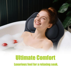 Bathland Full Body Bath Pillow 168 suction cups for durable tub grip and stability.