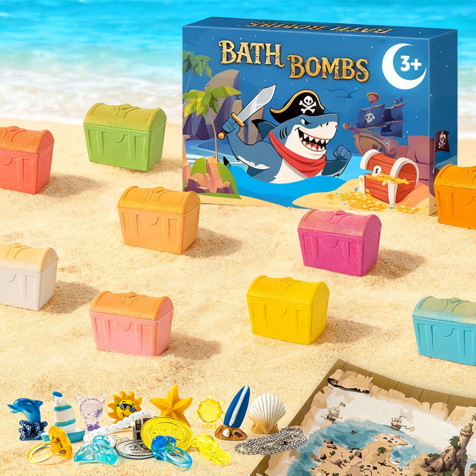Bathletes dissolve to create gentle foam and color without mess for a calm bath.