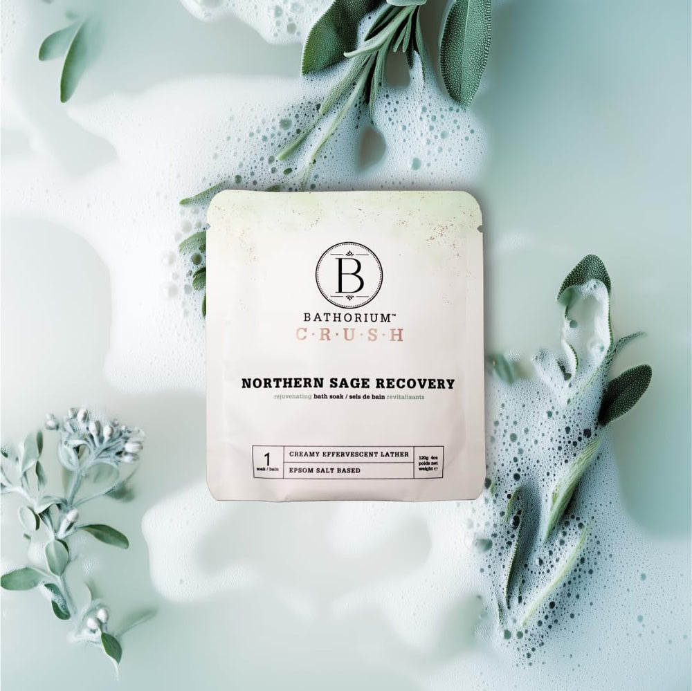Bathorium Crush essential oils and botanical extracts, aromatic cues for calming rituals