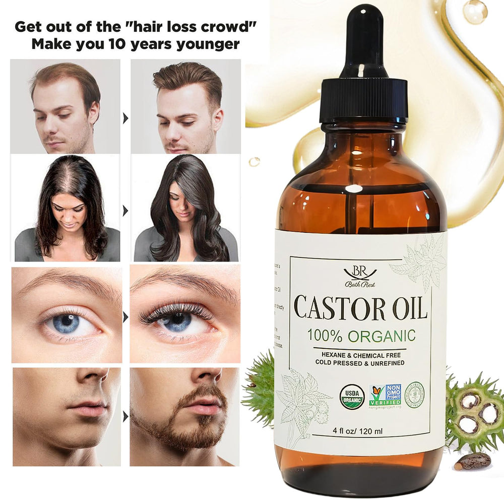 Bathrest hair growth application showing gentle oil for thicker, fuller locks.