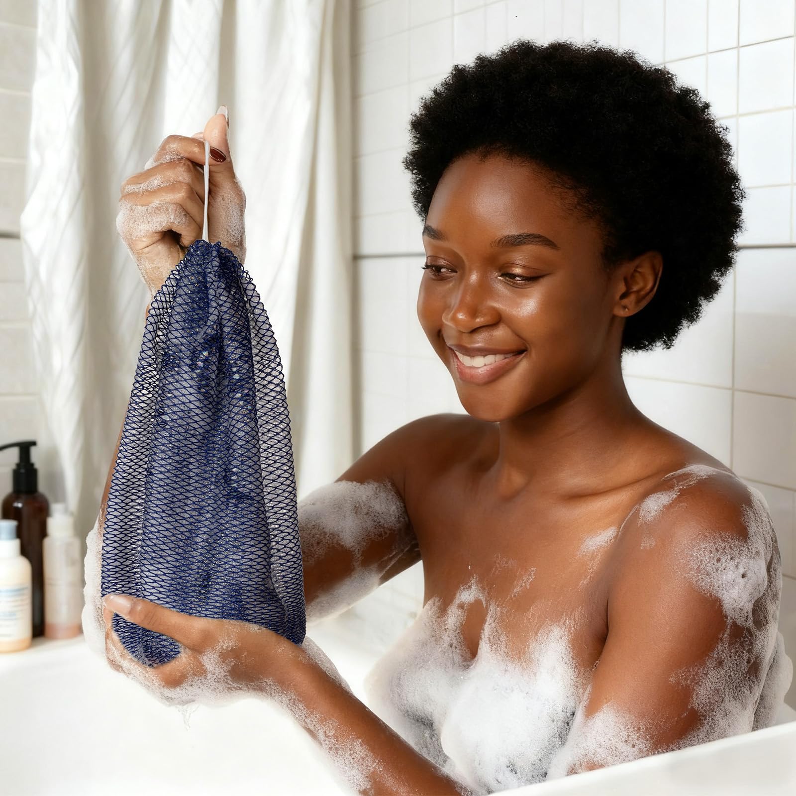 Bathway African Net Sponge dries quickly for hygienic reuse