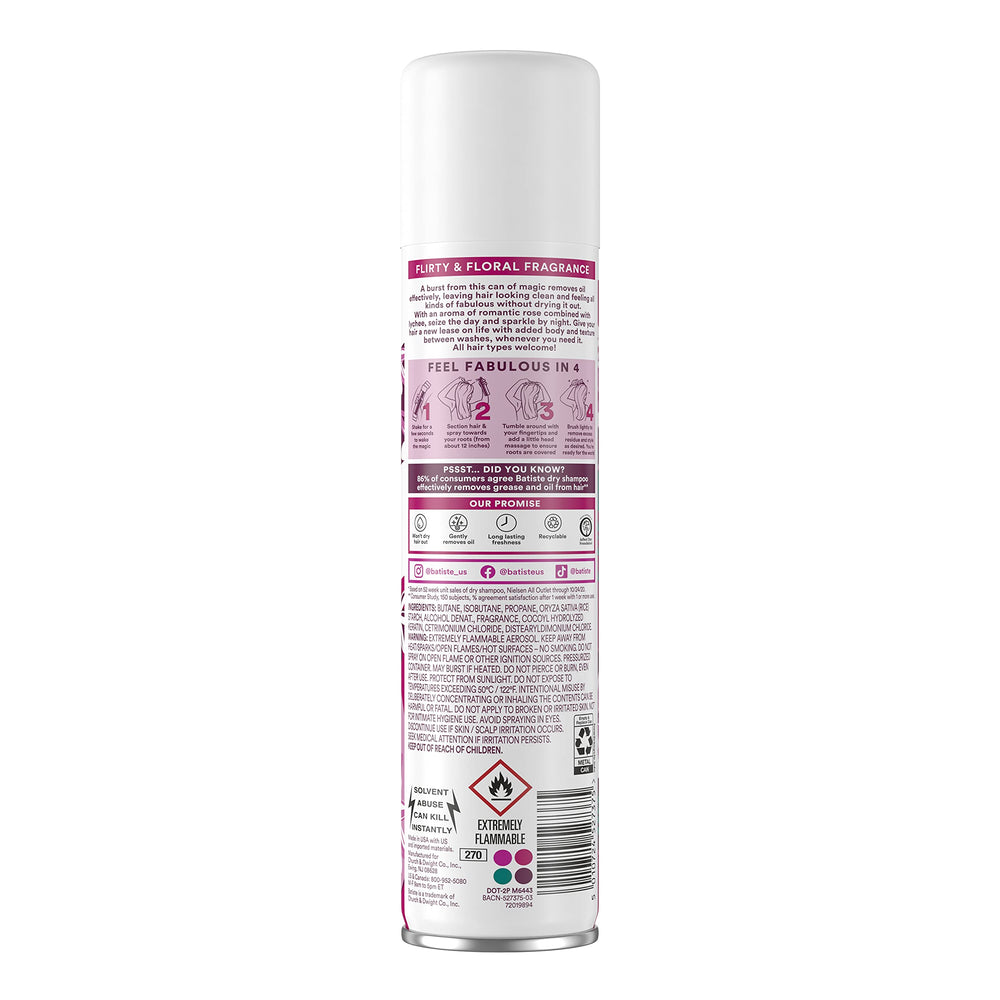 Batiste Blush fragrance of lily, peony, freesia enhances mood.