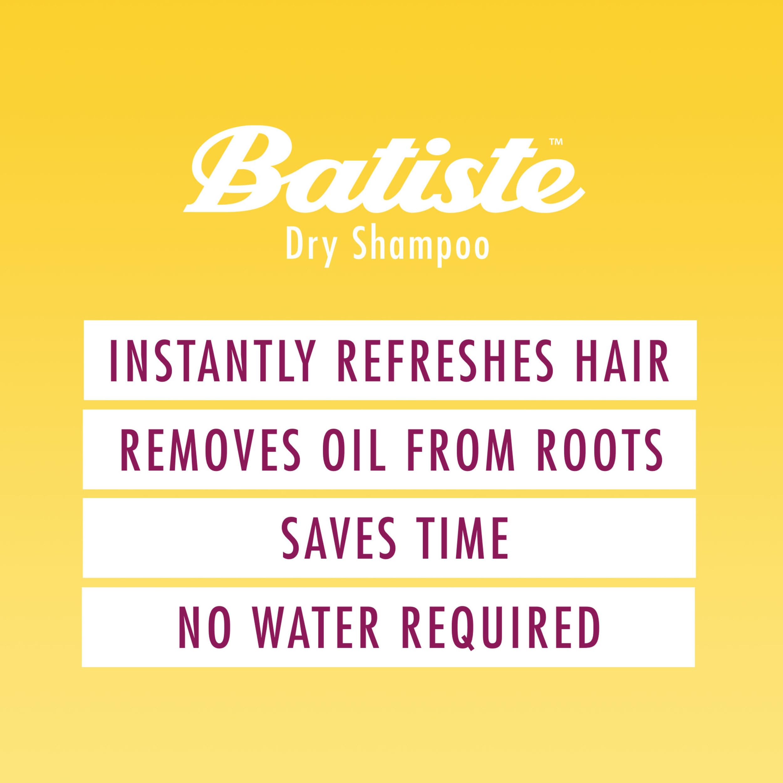 Batiste Brilliant Blonde Dry Shampoo root-refresh shot captures quick reset for busy mornings.
