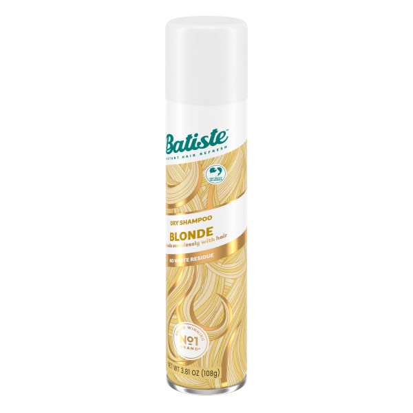Batiste Brilliant Blonde travel-friendly bottle in a bag for on-the-go refresh.