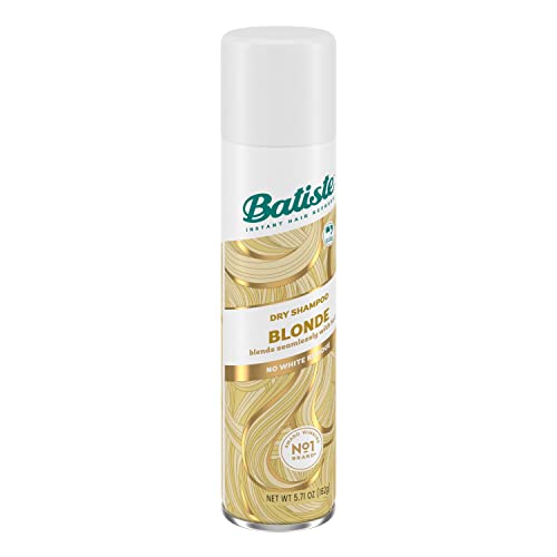 Batiste Brilliant Blonde Dry Shampoo velvet-finish look after application suggests natural-feeling texture.