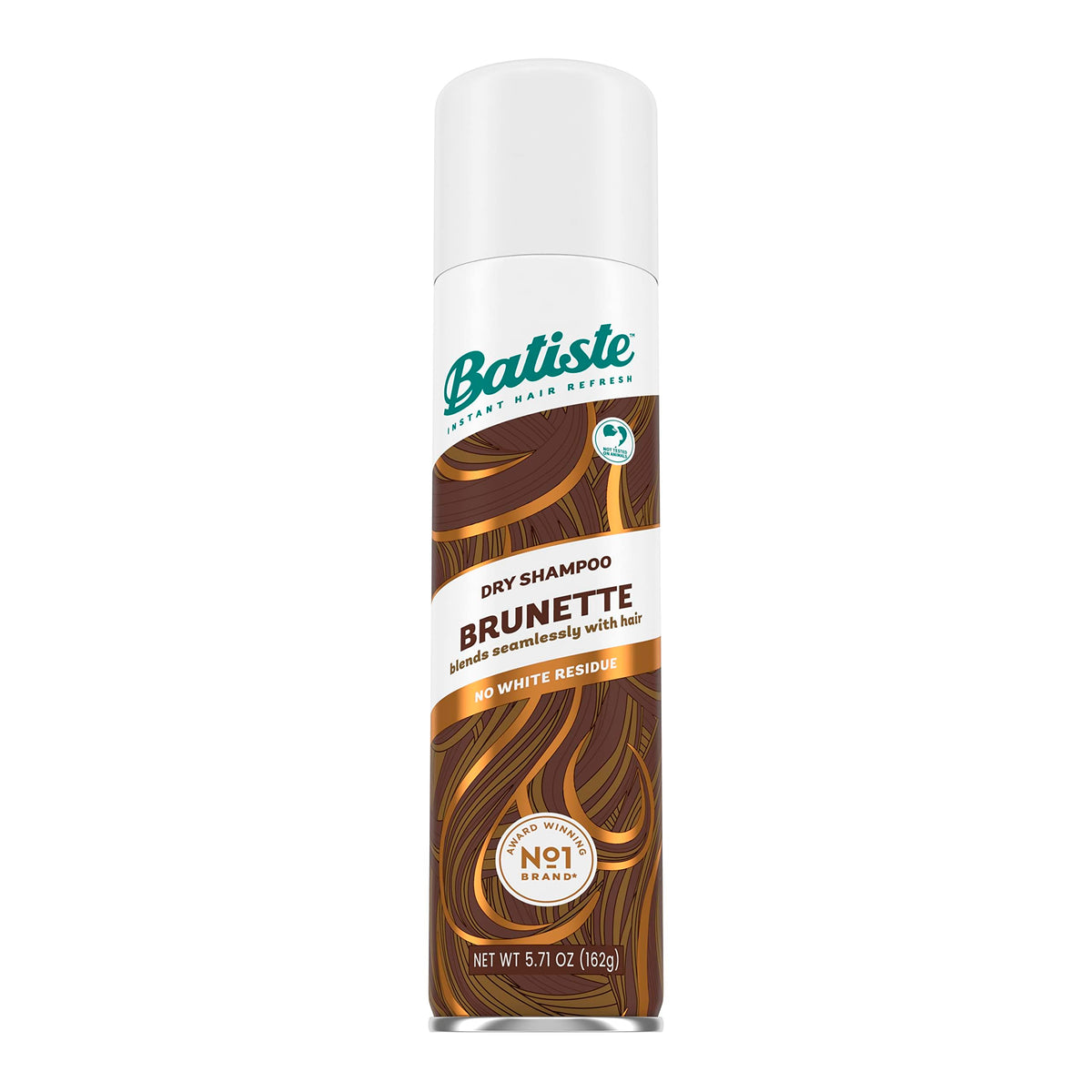 Batiste Beautiful Brunette bottle with color-matched formula for brunettes