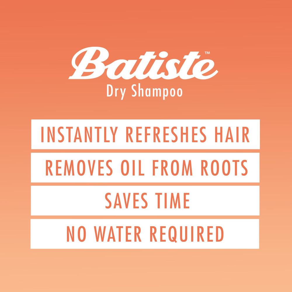Batiste Dark Dry Shampoo color blend blends with dark hair tones naturally.
