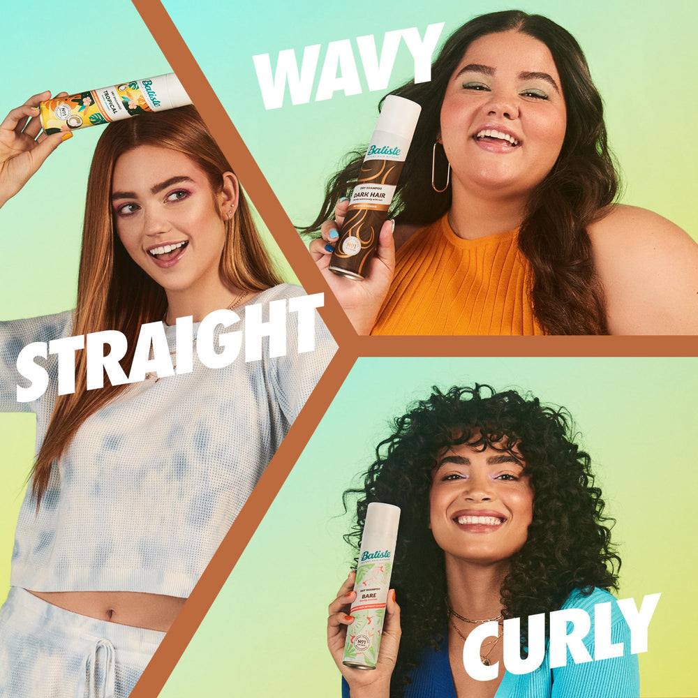 Batiste Dark Dry Shampoo fragrance close-up hints bergamot and vanilla notes.