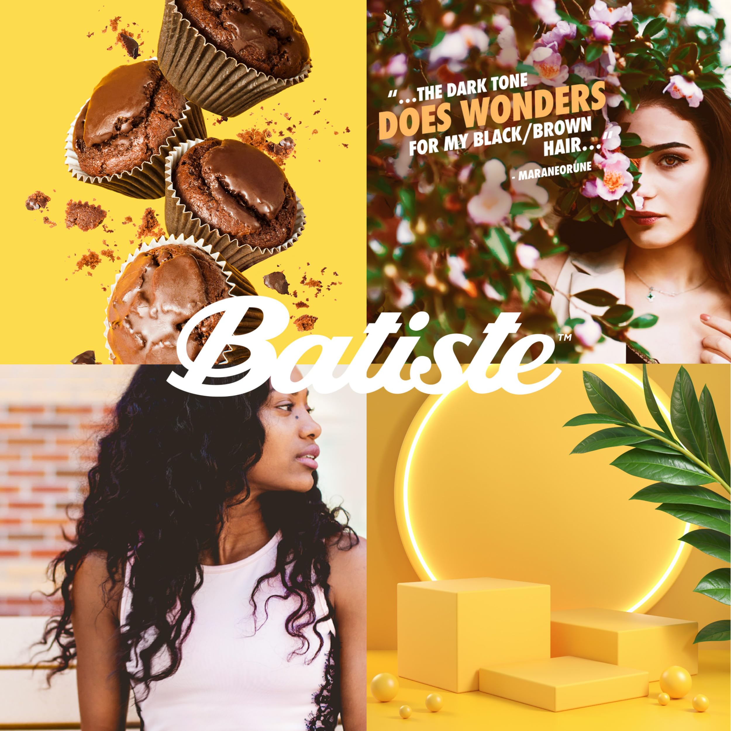 Batiste Dark Dry Shampoo on-the-go setup for quick root refresh today.
