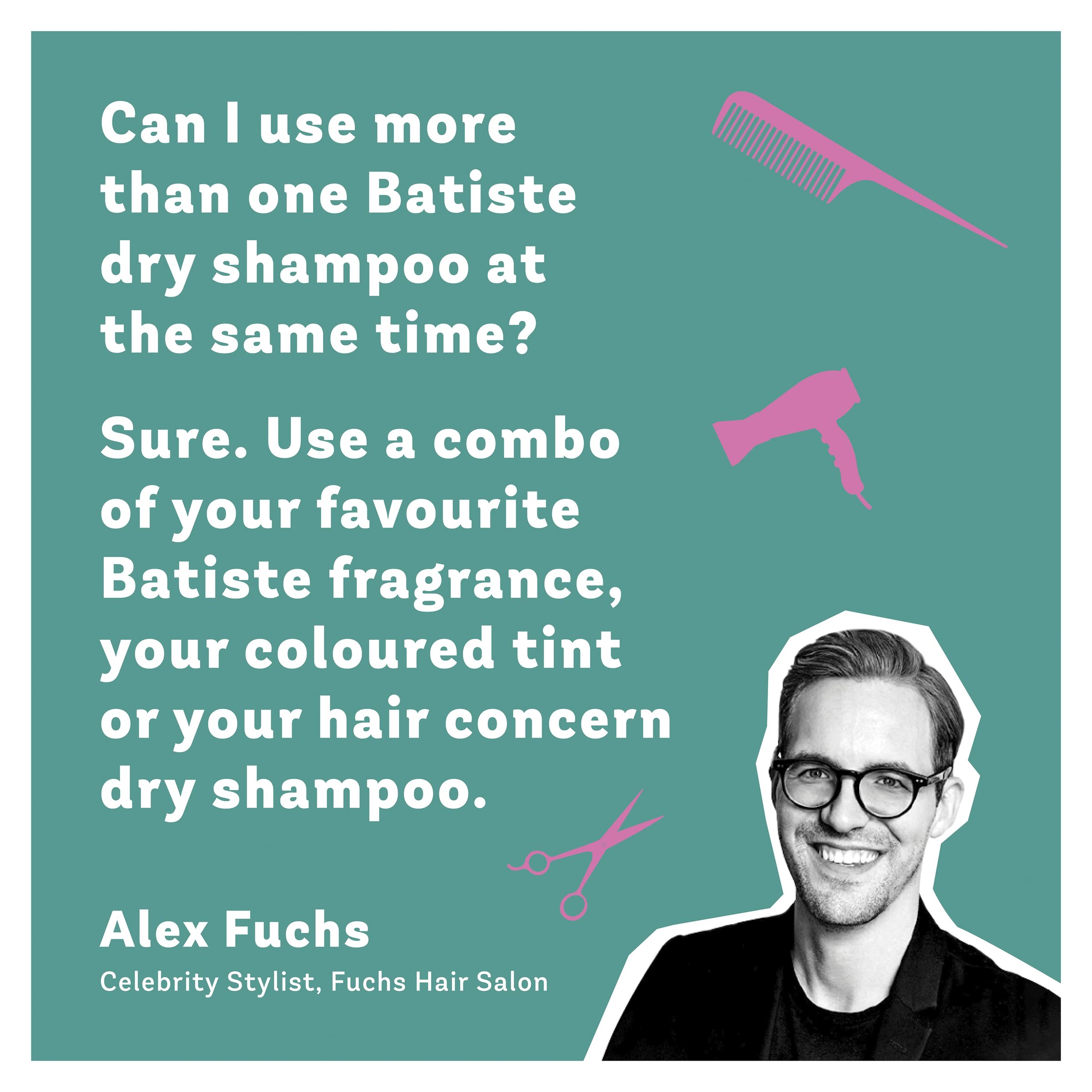 Batiste Dry Blush six-pack display reinforces value and convenience for travel and home use.