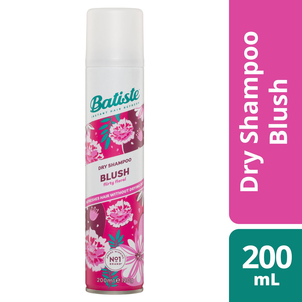 Batiste Dry Blush packaging and six-pack display for convenient home use.