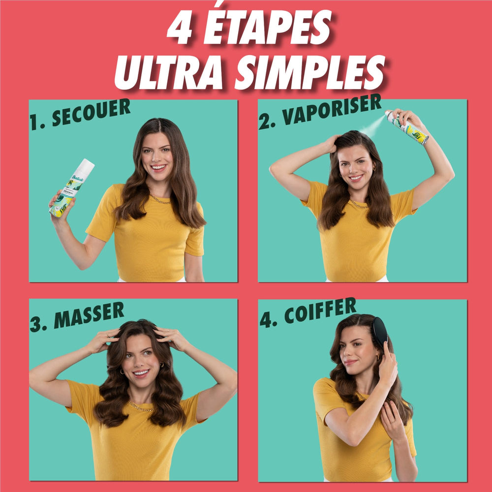 Batiste Dry Cherry quick-refresh moment captured on hair