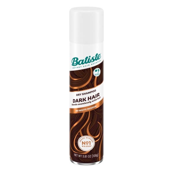 Batiste Dry Divine Dark spray can top view for quick refresh.
