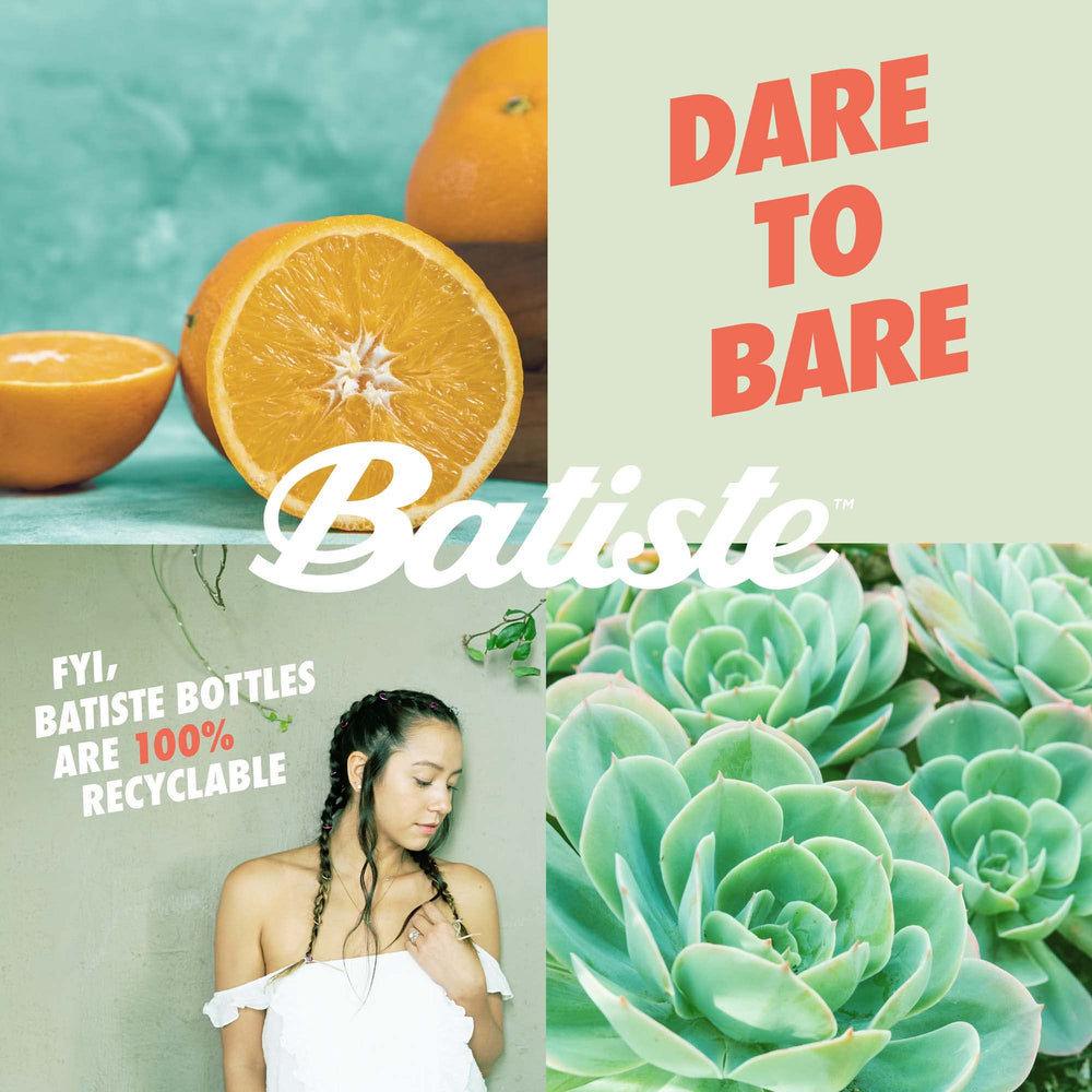 Batiste Dry Shampoo Bare bottle shows added body and texture.