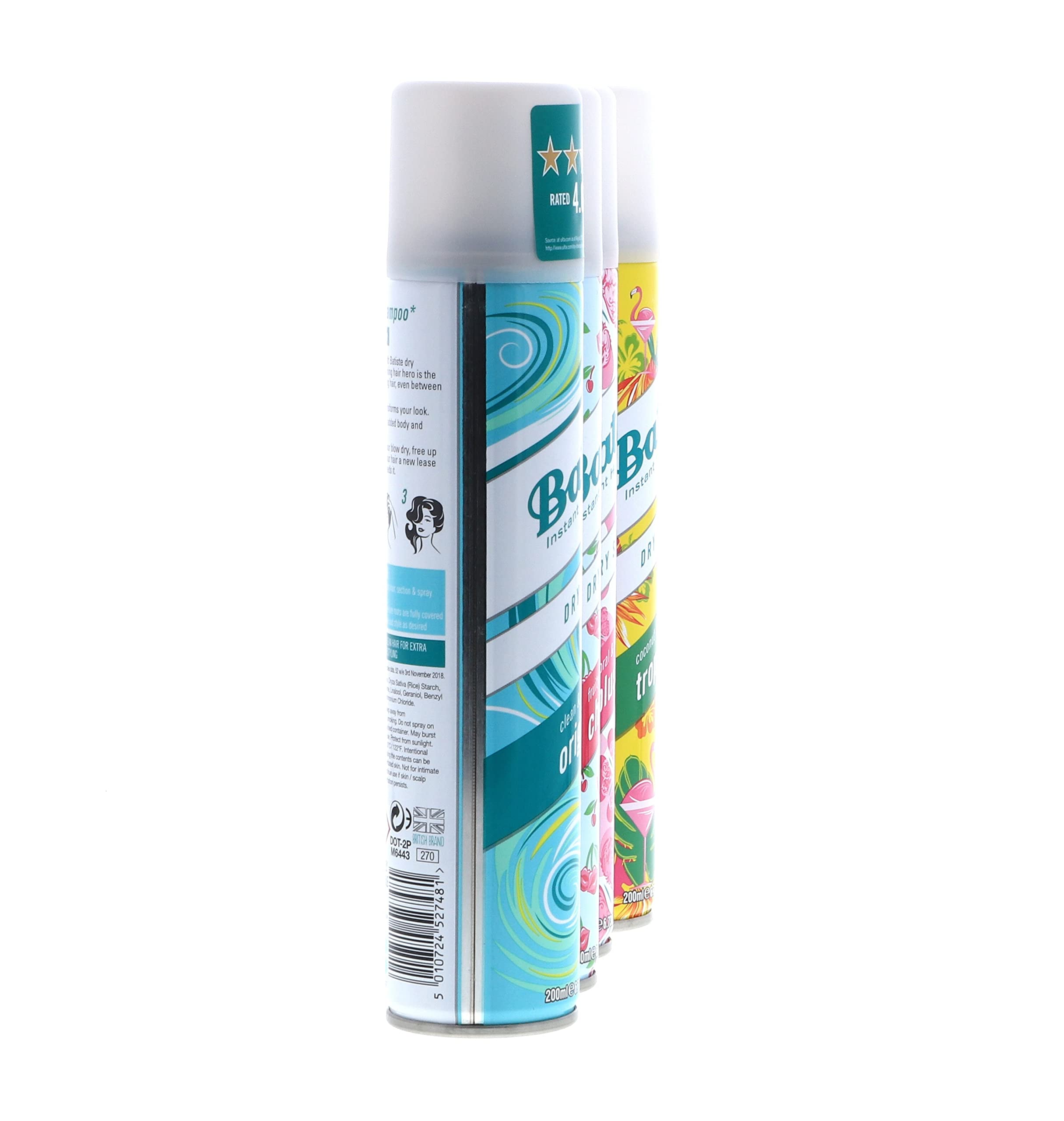 Batiste Blush application highlights volumizing texture and clean feel.