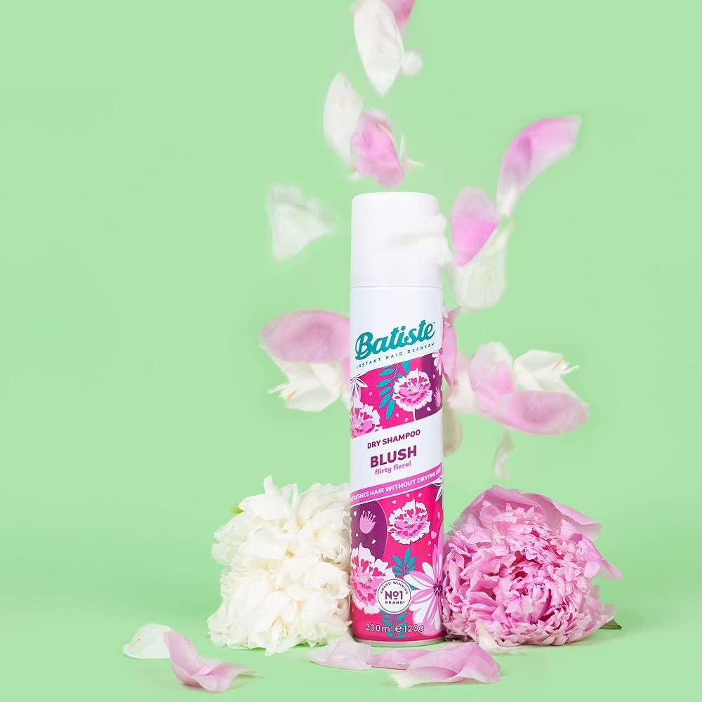 Batiste Dry Shampoo Blush lightweight formula adds body without buildup.
