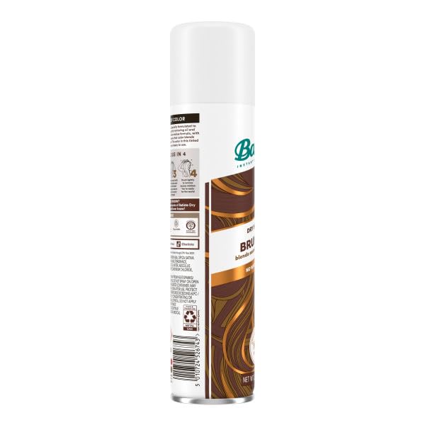 Batiste Dry Shampoo Brunette 6-Pack no-residue finish demonstrates clean, refreshed roots
