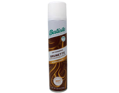 Batiste Dry Shampoo Brunette spray application showing root lift without residue