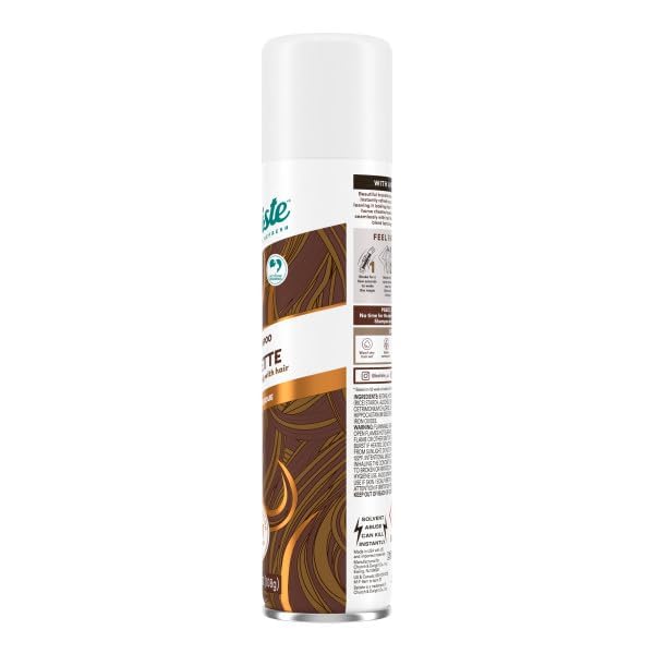 Batiste Dry Shampoo Brunette compact in a gym bag for on-the-go reset