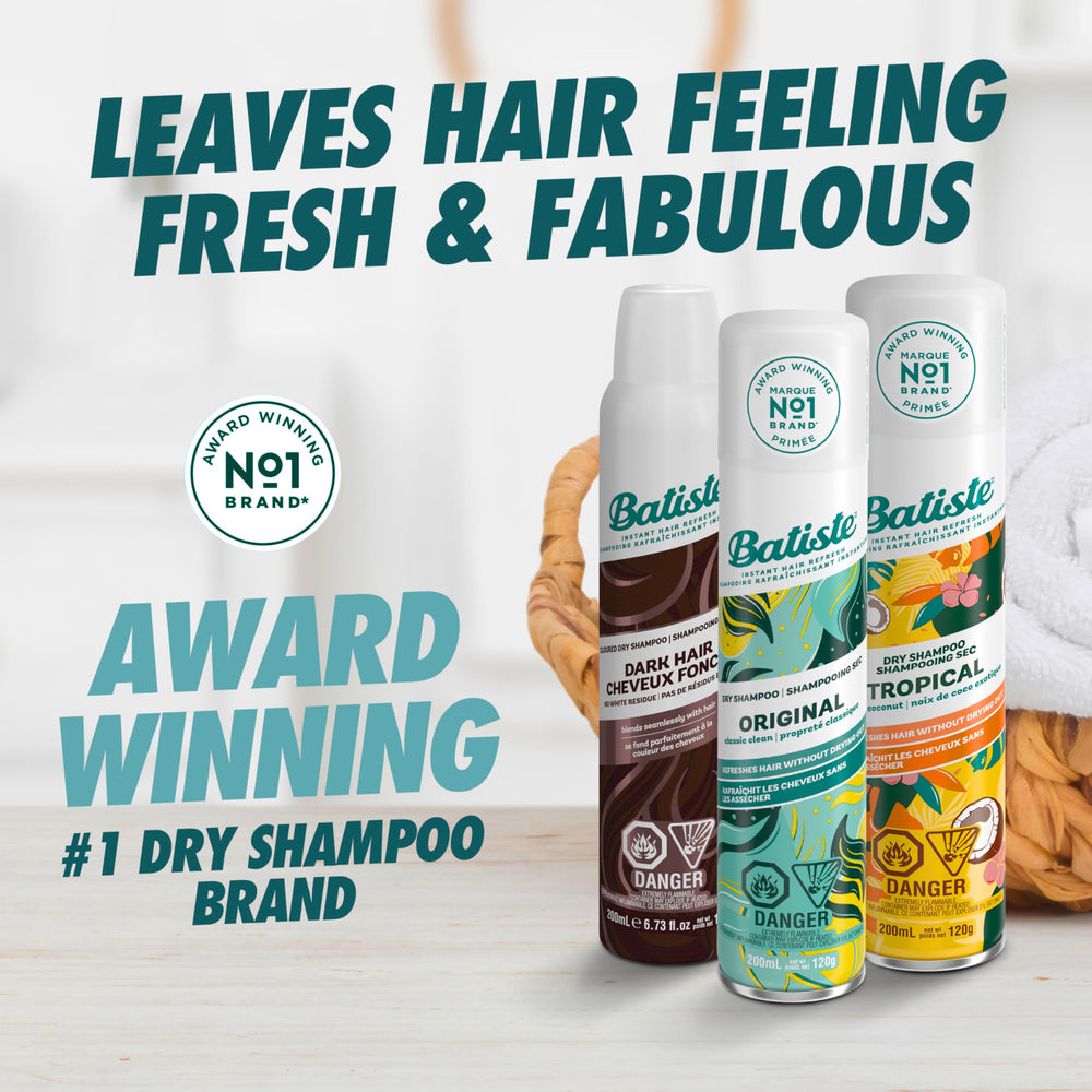 Batiste Dry Shampoo spray mist revives roots and boosts body