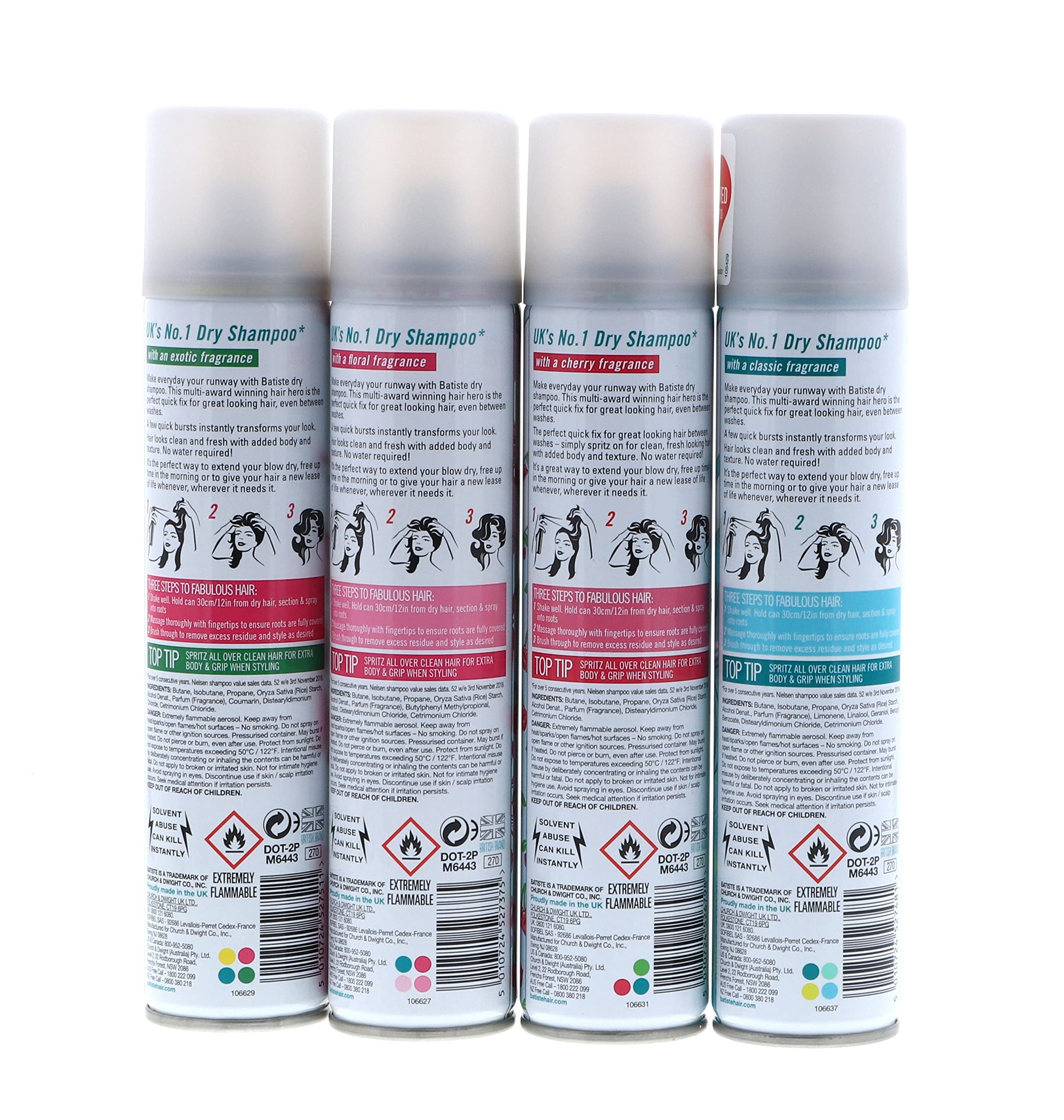Batiste Original application spray for fast refresh between washes.