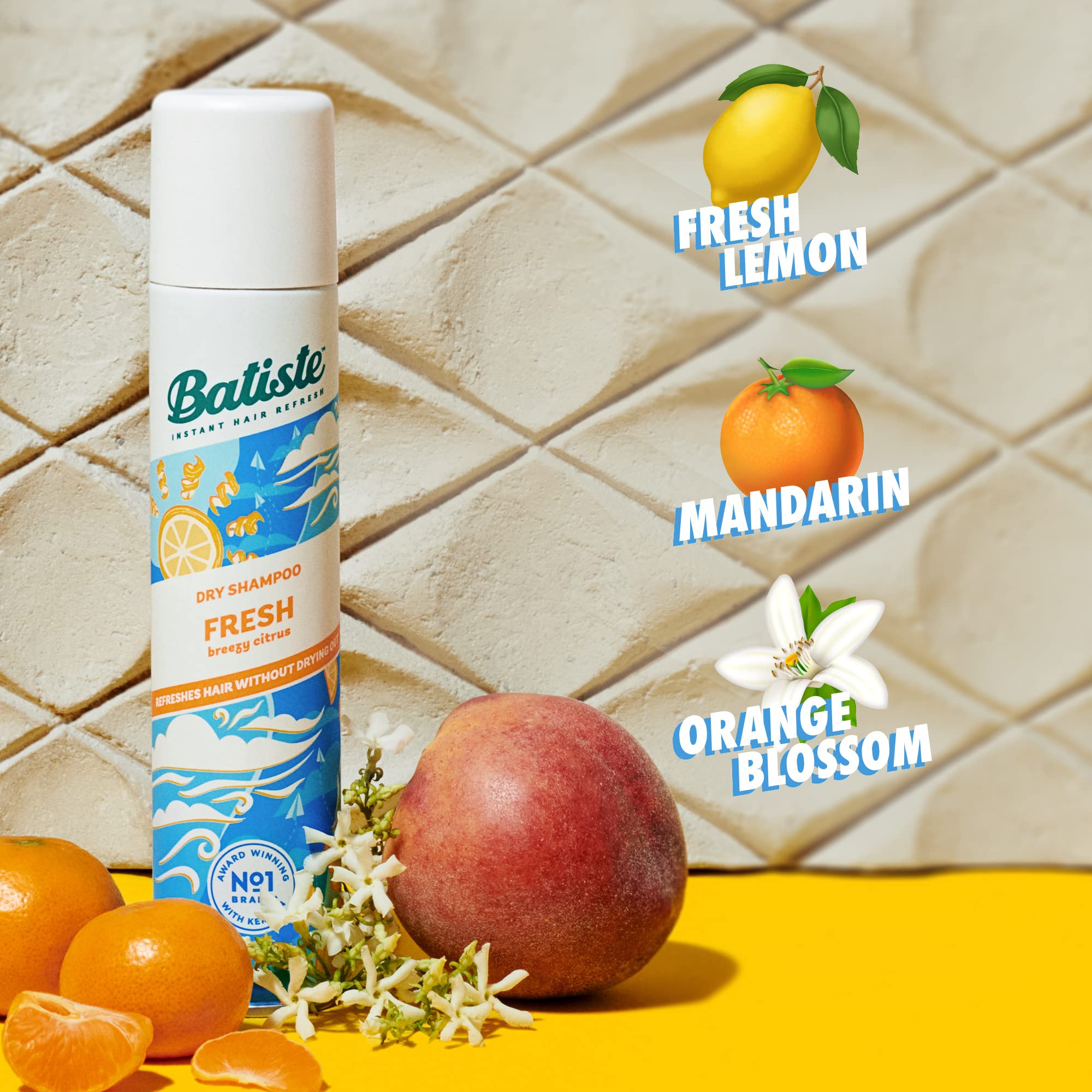 Hair texture close-up showing added volume from Batiste Fresh