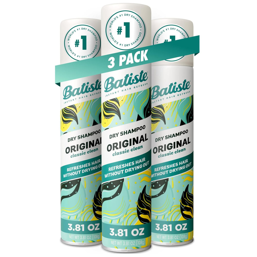 Batiste Original three-pack bottles offer quick refresh between washes