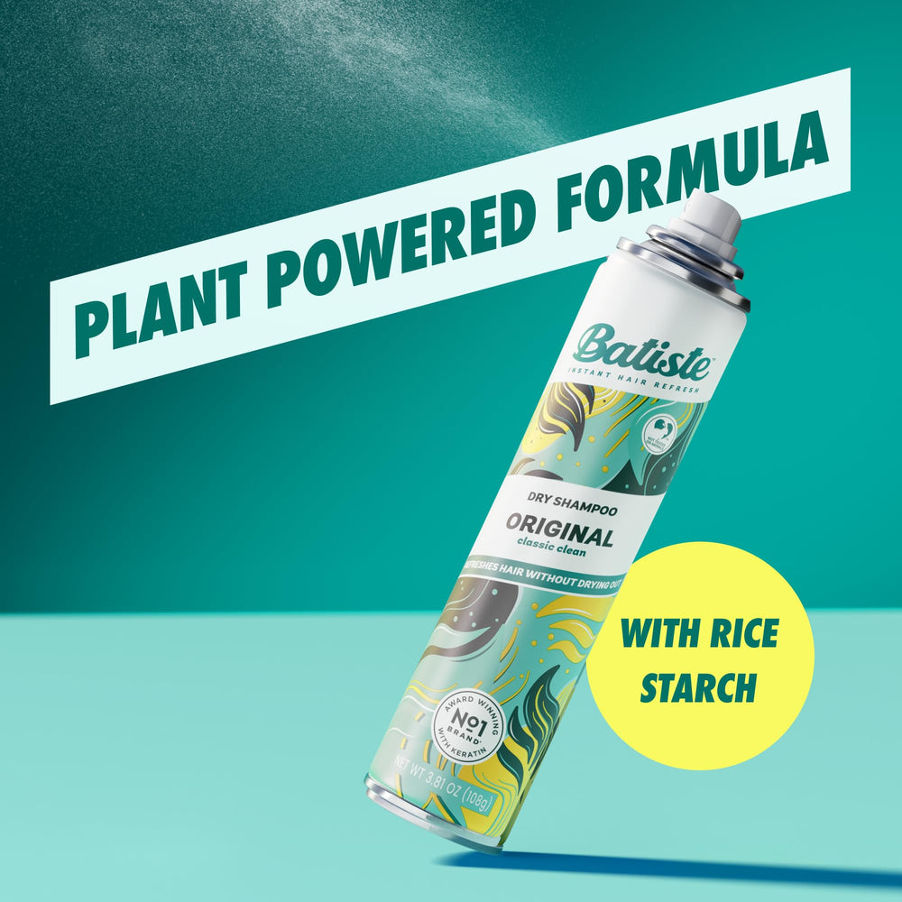 Batiste Original at roots showing oil absorption for clean feel