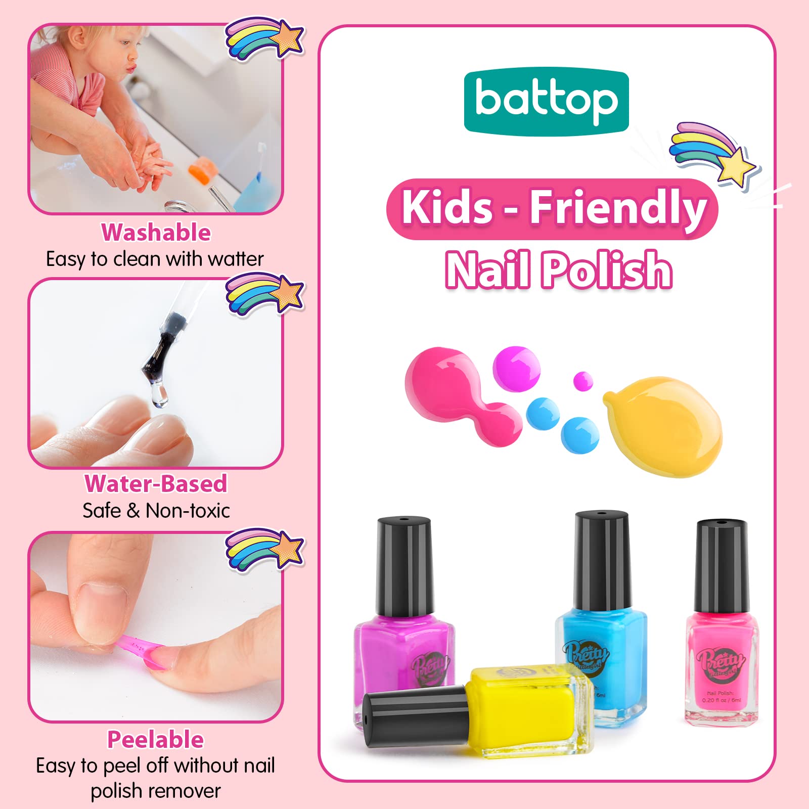 BATTOP 3D nail art decorations inspire hundreds of design possibilities.