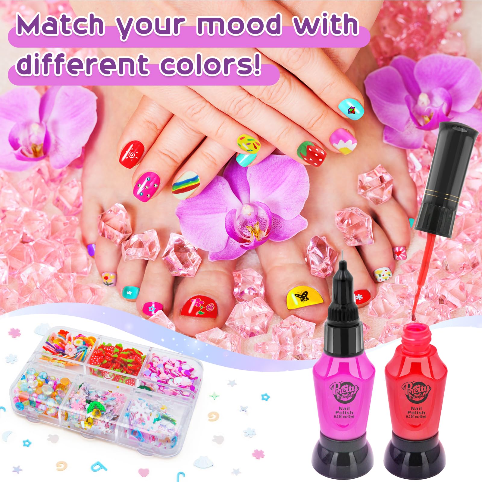 BATTOP 3D decorations add sparkling gems for party-worthy nail art