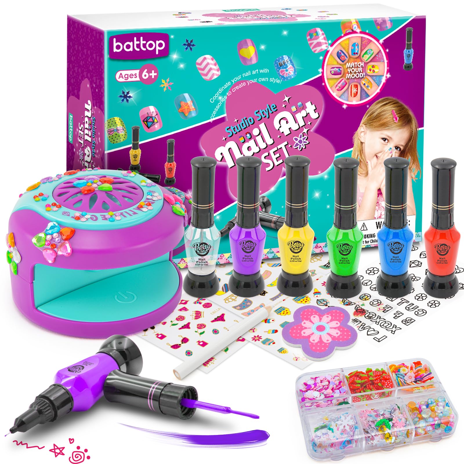 BATTOP gift-packaging idea featuring all-in-one nail art kit