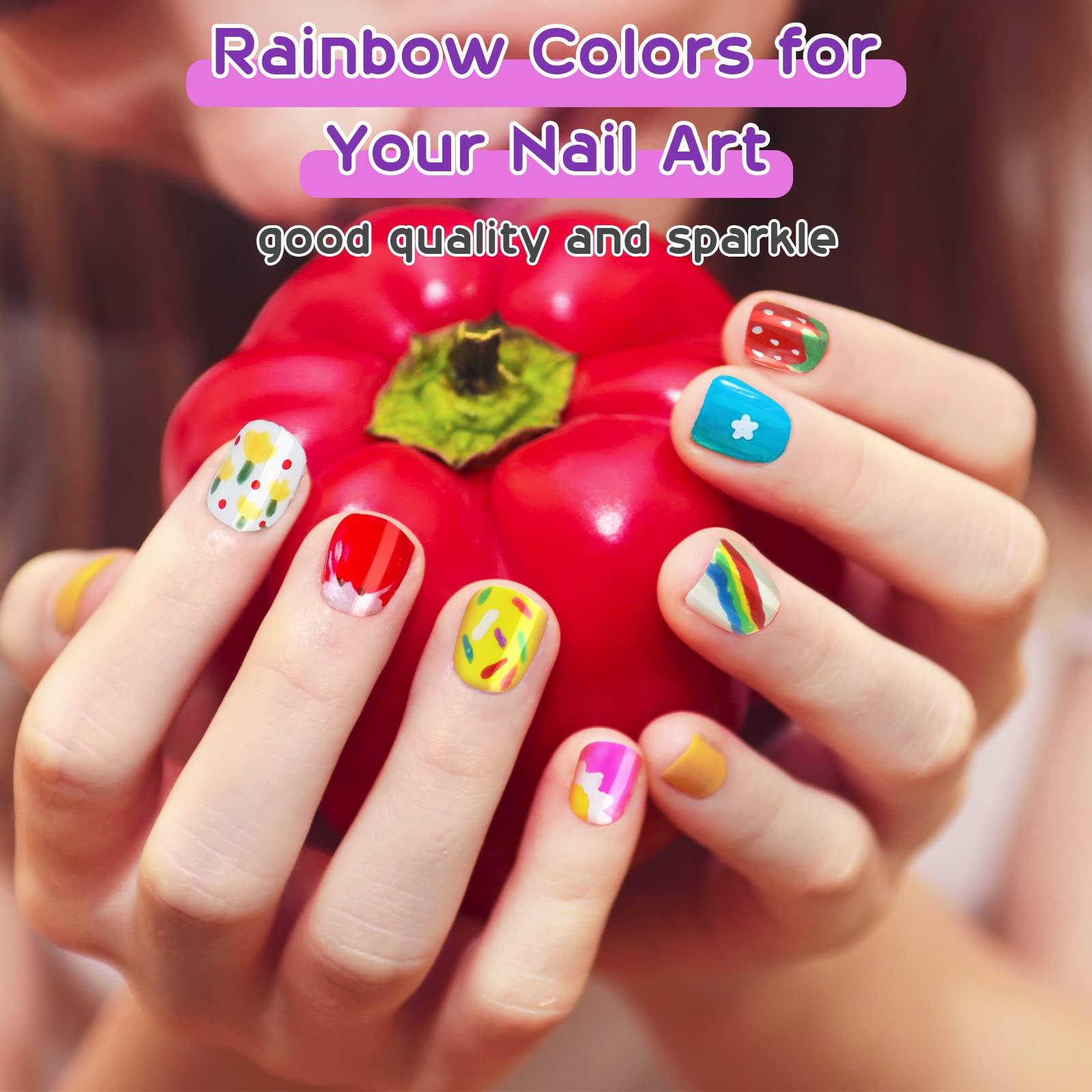 BATTOP Kids Nail Art Kit nail dryer shows quick, wind-based drying without UV