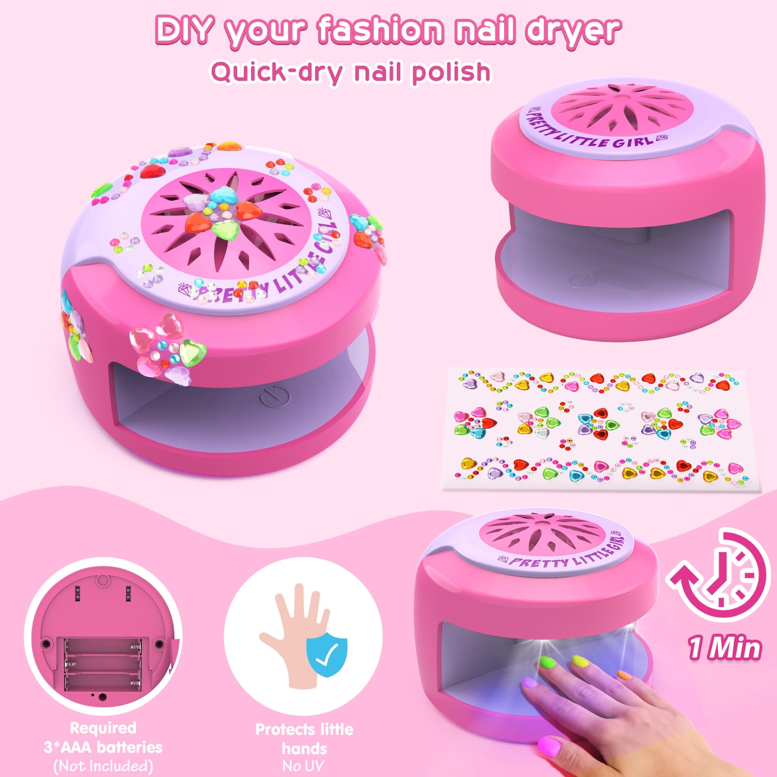 BATTOP stickers add glitter accents for nighttime sparkle