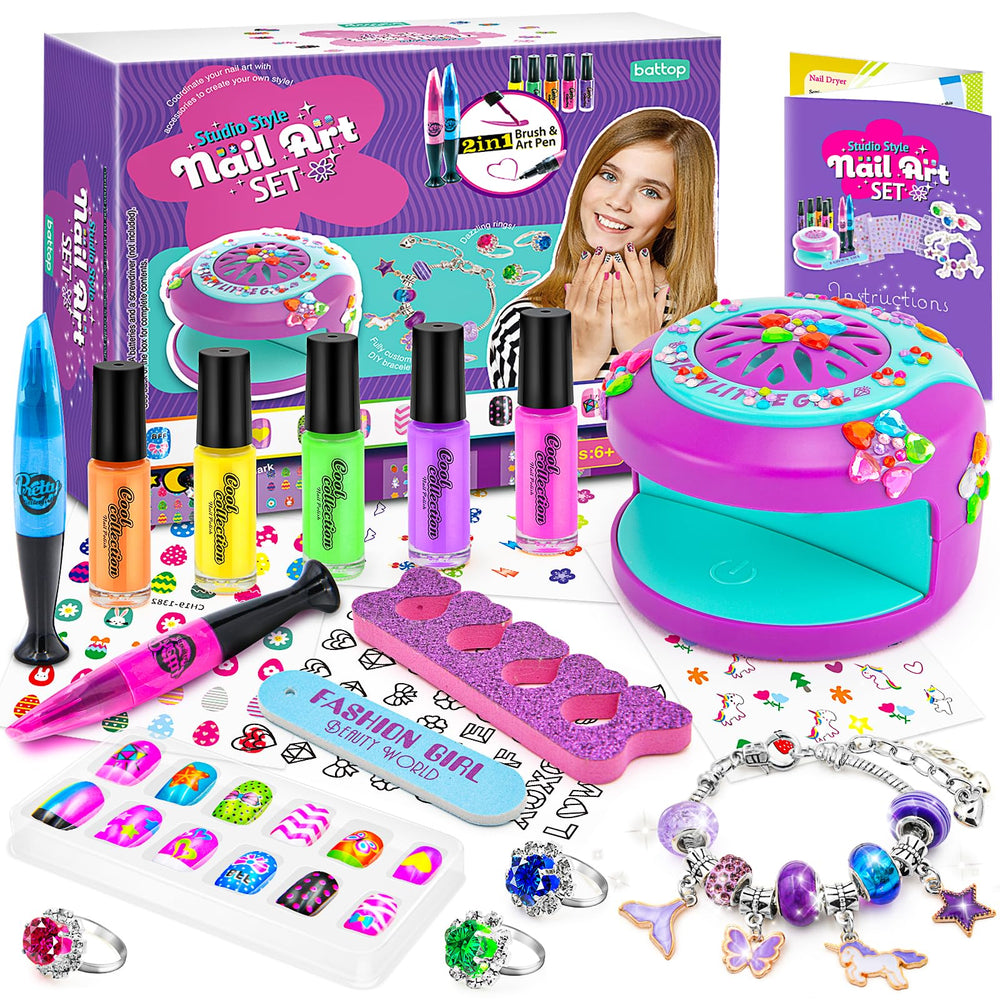 BATTOP playroom nail design ideas to inspire young artists