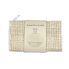 Baudelaire sisal wash cloth close-up showing gentle texture for everyday exfoliation
