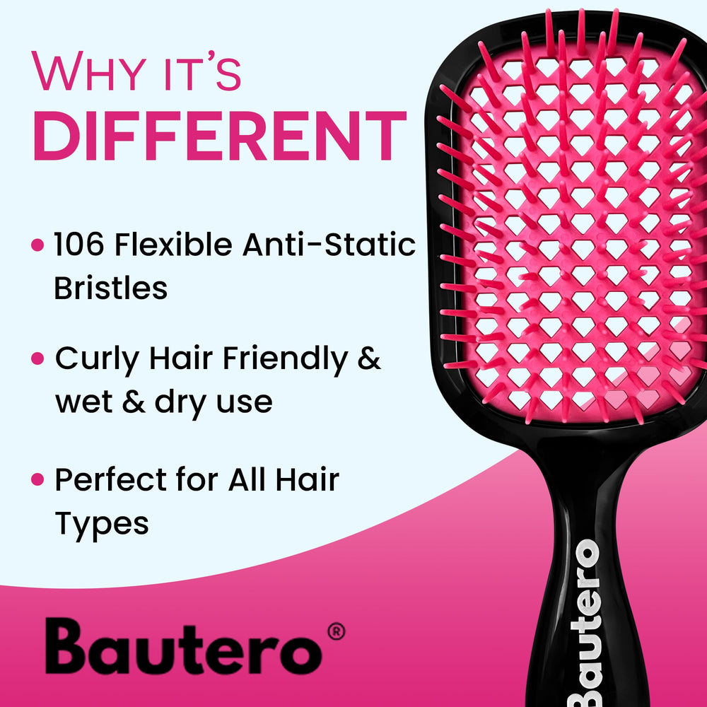 Bautero ergonomic lightweight handle provides comfortable grip during styling.