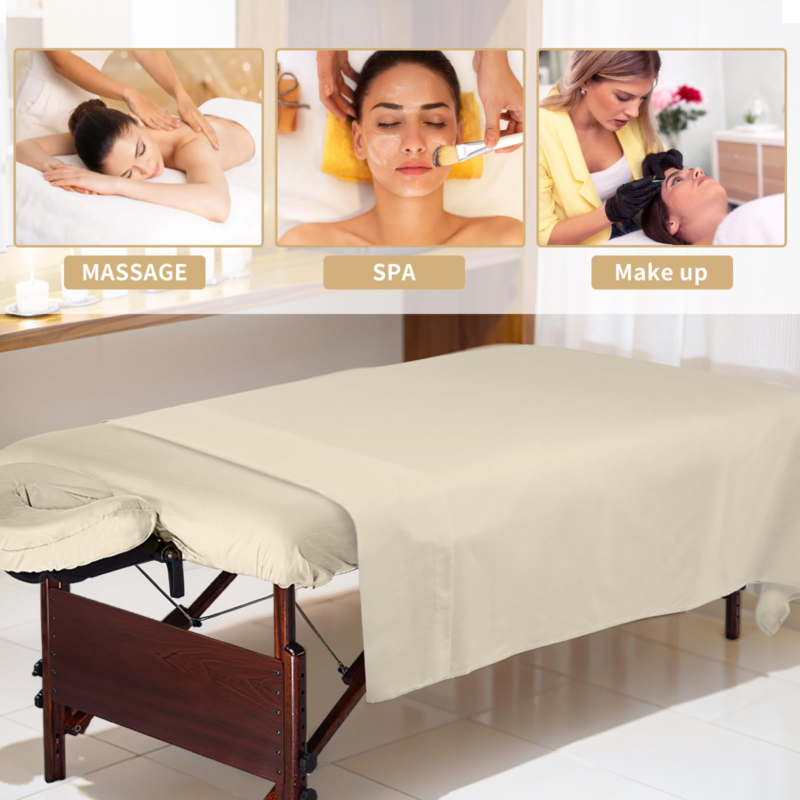 Bavlesfuire commercial-use massage sheets ideal for busy studios