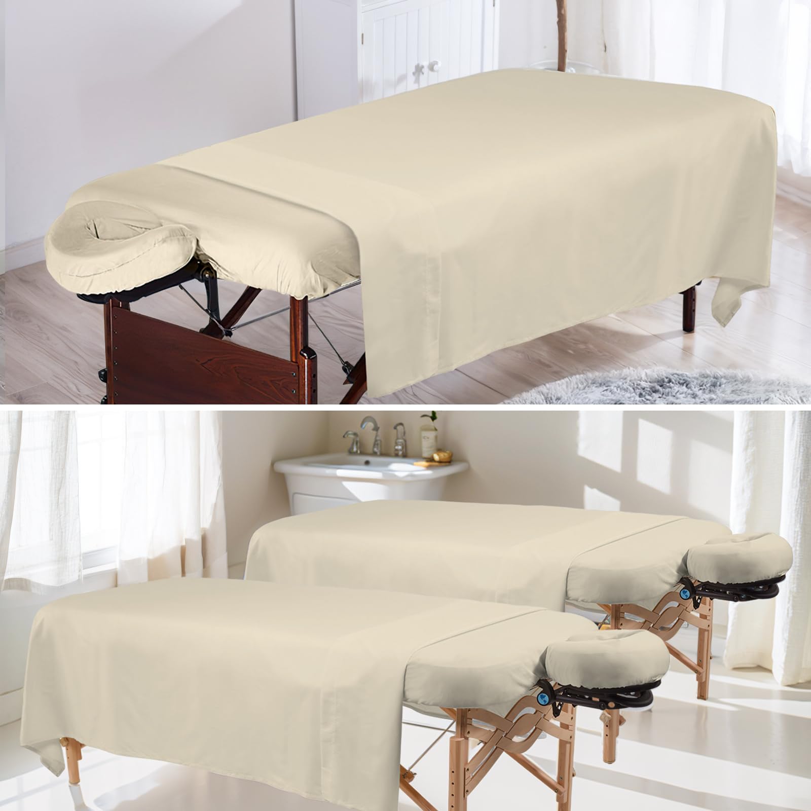 Bavlesfuire elastic-fit design keeps sheets secure on most tables