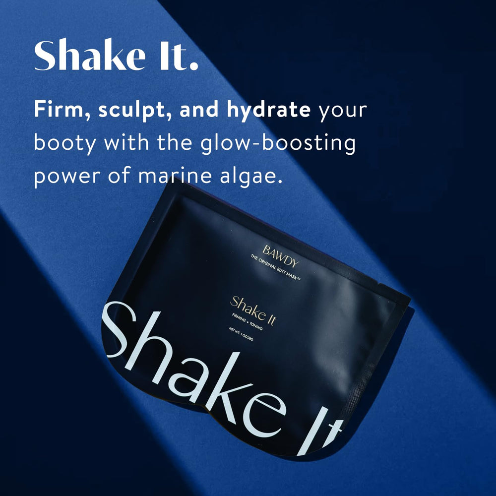 BAWDY Shake It before-after shows contour and smoother butt skin.