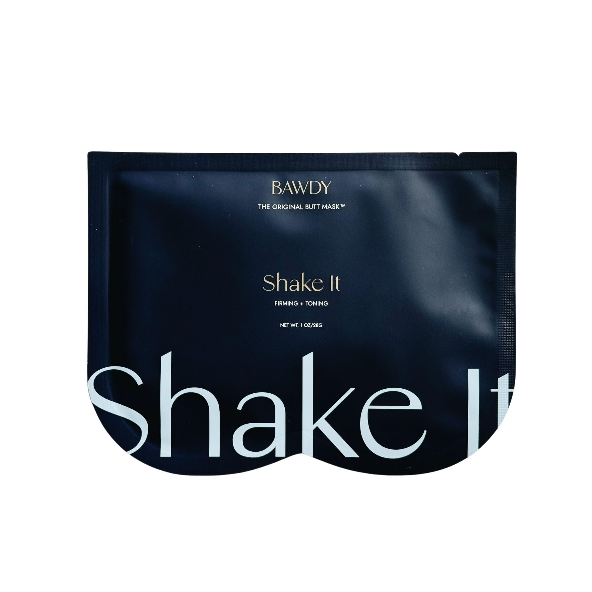BAWDY Shake It marine algae mask application for firming and glow.