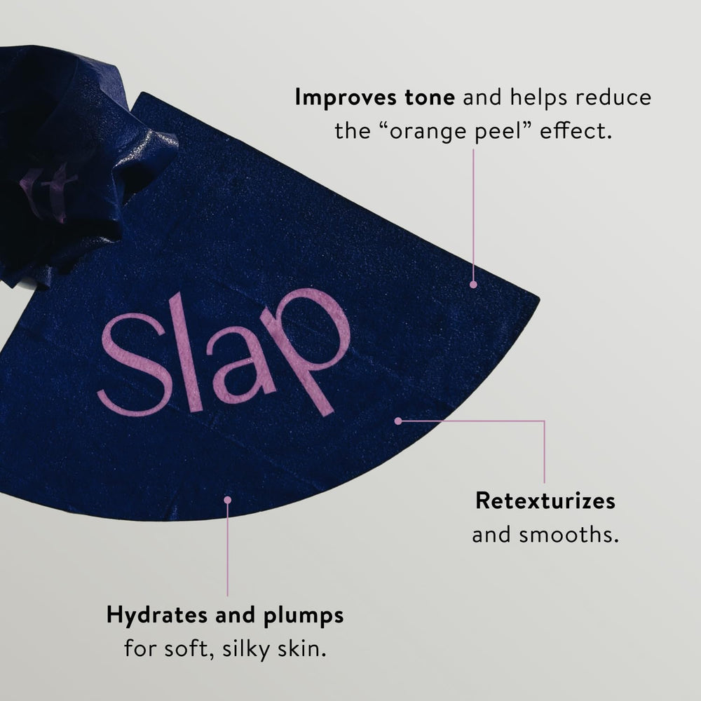 BAWDY Slap It mask on cheek demonstrating targeted retexturizing.