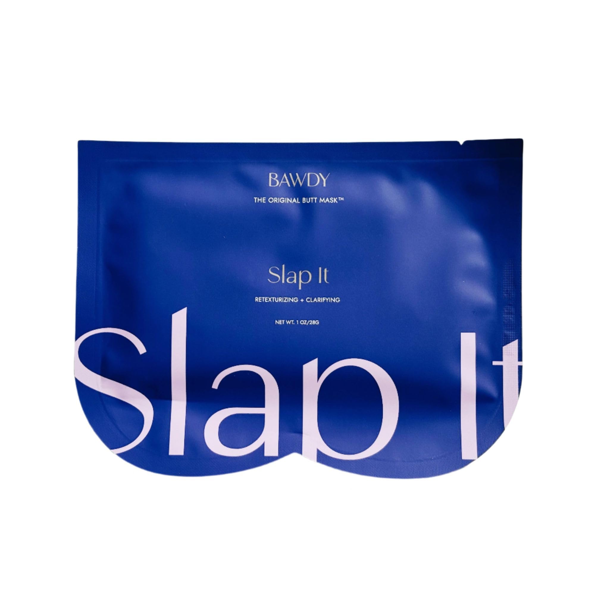 BAWDY Slap It packaging highlighting vegan clean-beauty design.