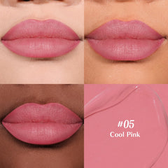 Bayfree lip swatches on skin show rich pigment payoff.