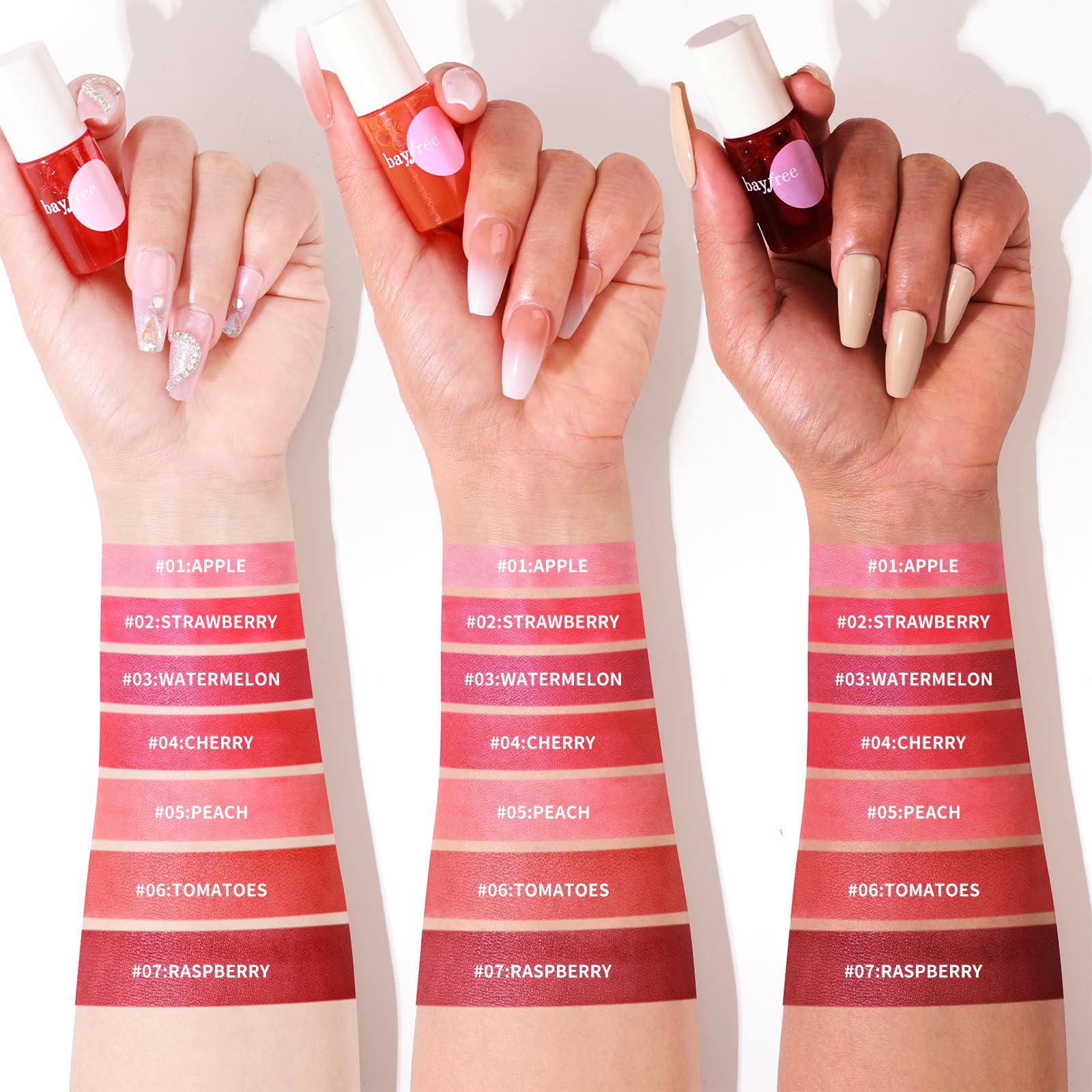 bayfree Lip Tint Stain Set compact case open for quick multitask makeup