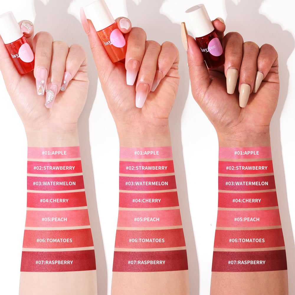 bayfree Lip Tint Stain Set compact case open for quick multitask makeup